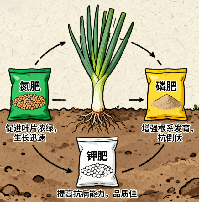 大葱用什么肥料最好？掌握这些施肥技巧，轻松种出又长又粗的葱白！